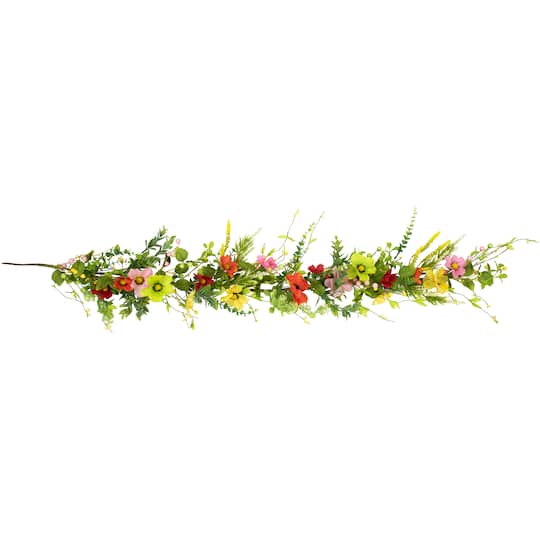 5Ft Poppy & Eucalyptus Spring Garland By Northlight | 5 ft | Michaels®